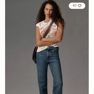 NWOT PAIGE Stevie High-Rise Straight Jeans